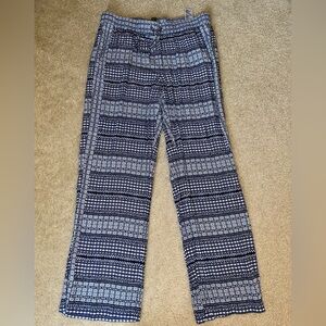 Tommy Bahama Blue and White Geometric Pants